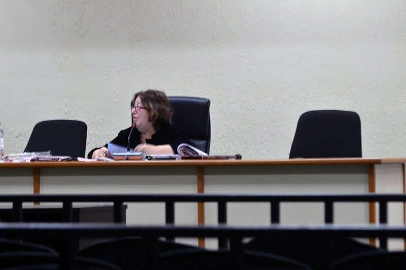  La jueza Virginia De León dirige la primera declaración de los 20 sindicados 