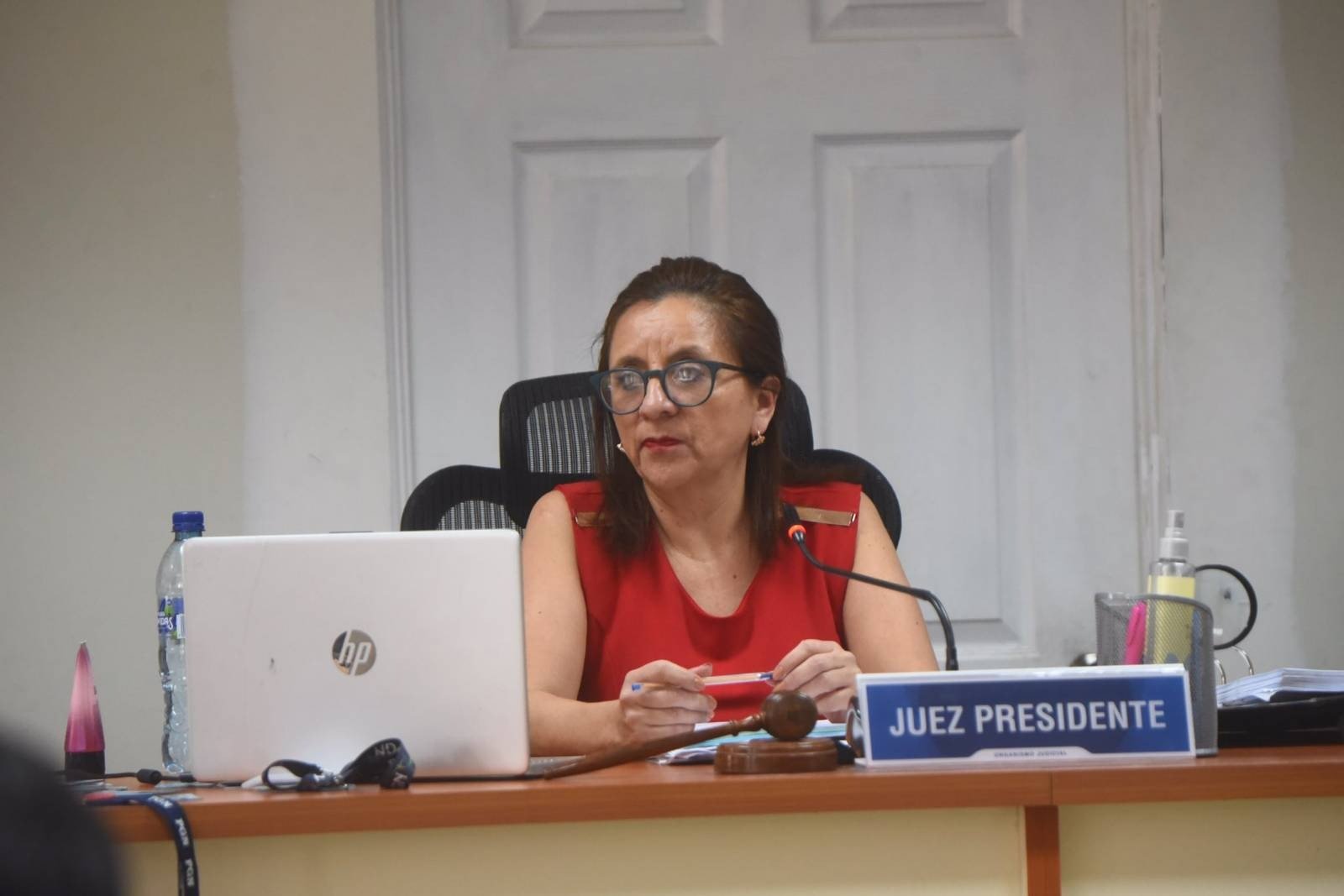  La jueza Vanessa Cifuentes, presidenta del Tribunal Séptimo. 
