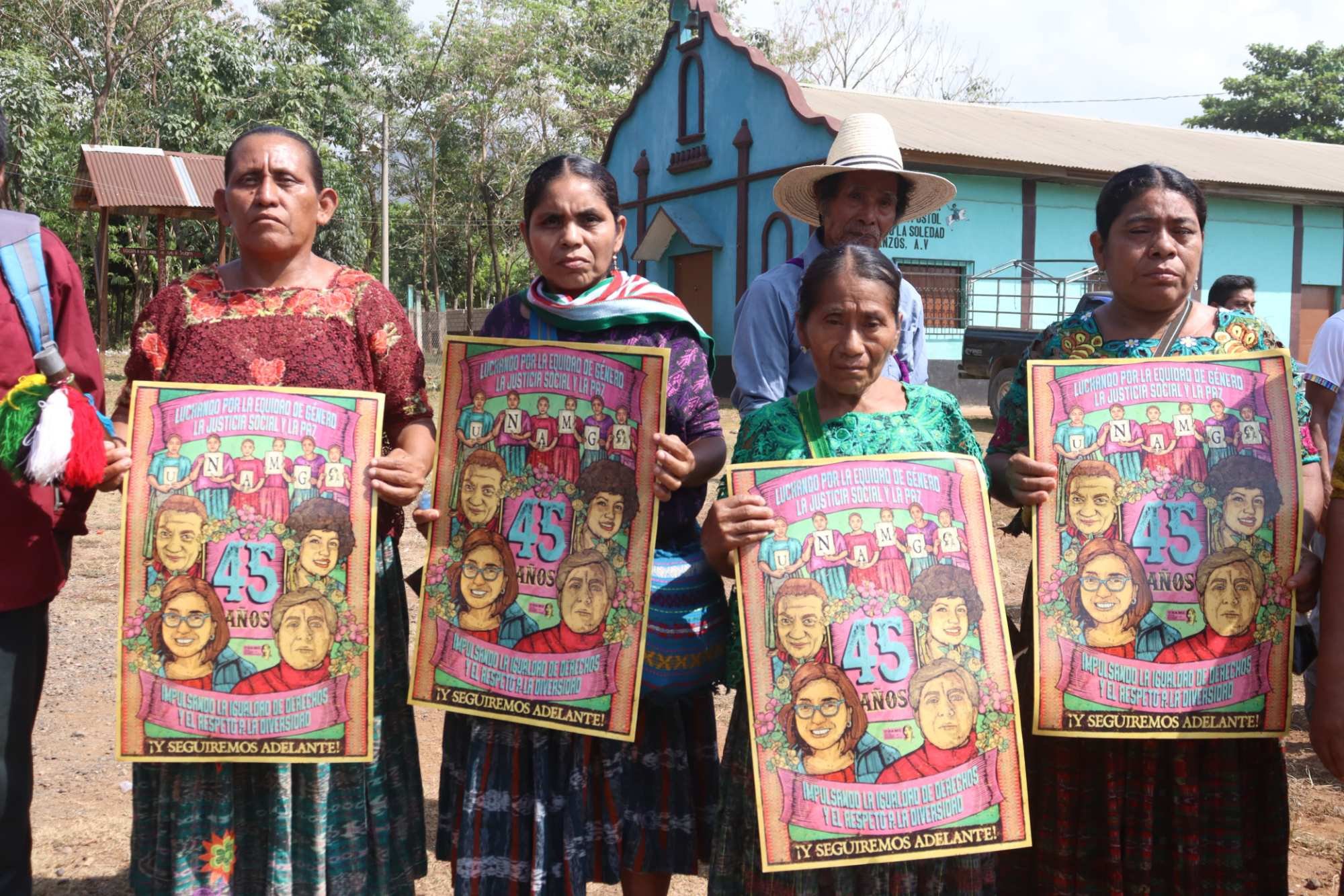  Mujeres Q’eqchi’ exigen justicia. Foto Juan Bautista Xol 