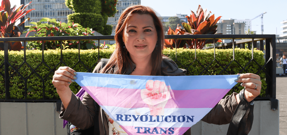 Angela Romero en la marcha del Día Internacional para la Eliminación de la Violencia contra las Mujeres. / Fotografía: María Jossé España