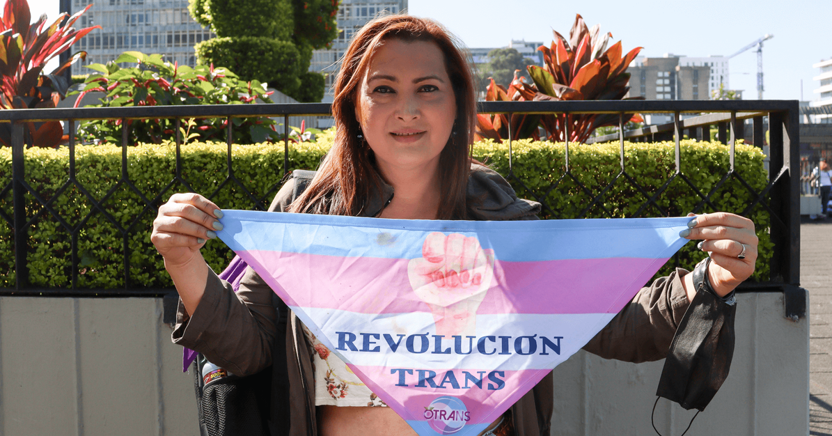 Angela Romero en la marcha del Día Internacional para la Eliminación de la Violencia contra las Mujeres. / Fotografía: María Jossé España